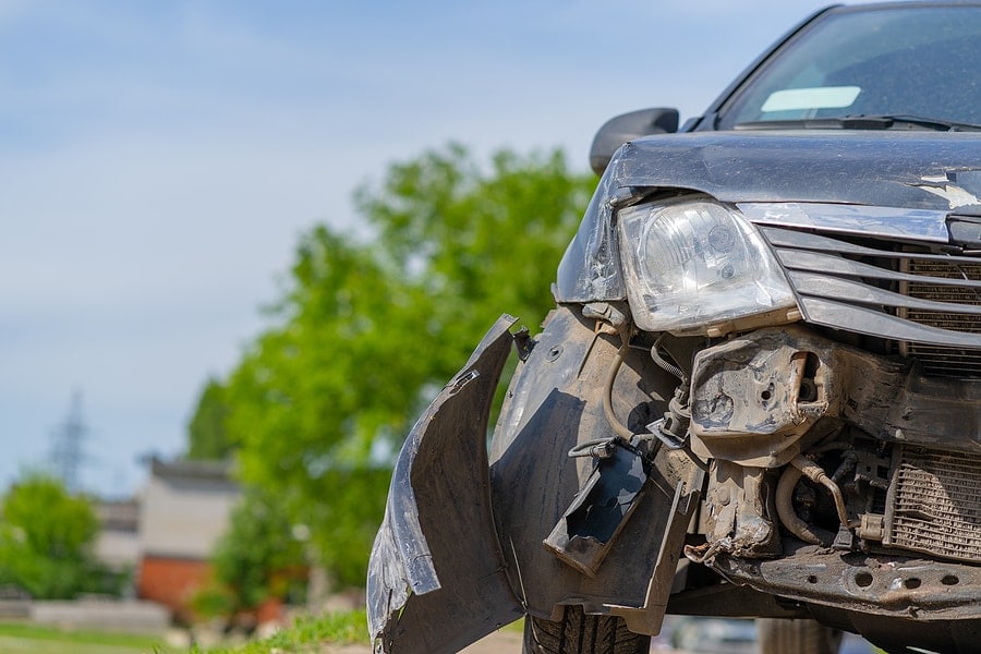 Car after a crash